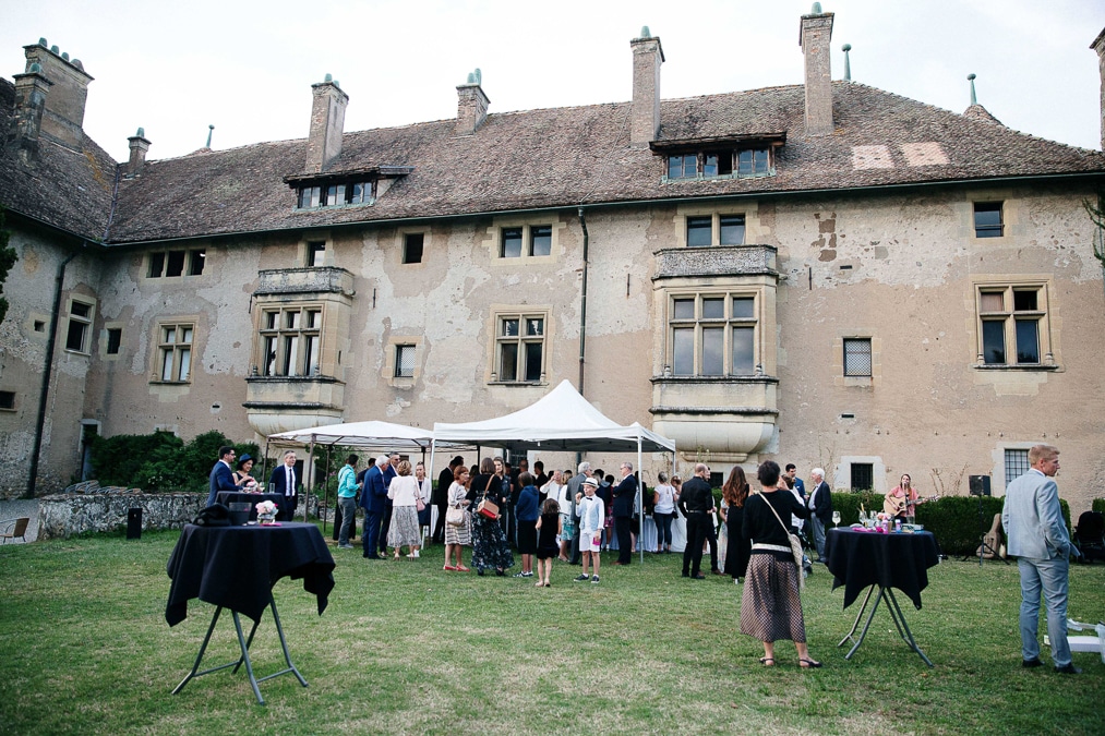 photographe mariage Thonon chateau de ripaille vin d'honneur
